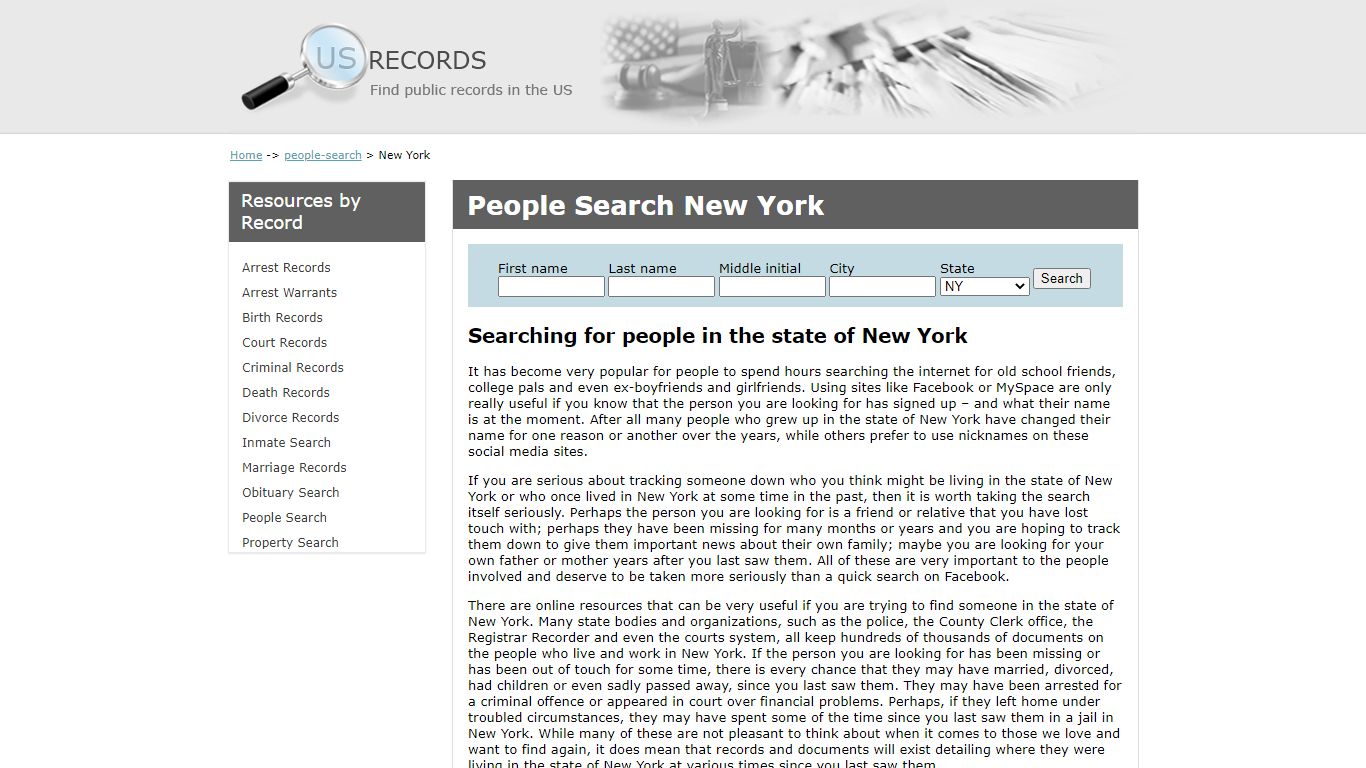 People Search New York | US Records