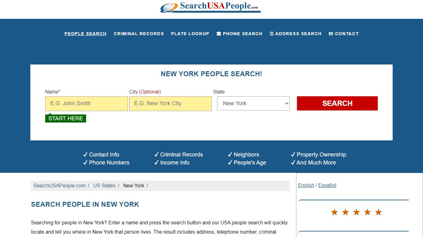 New York People Search | SearchUSAPeople