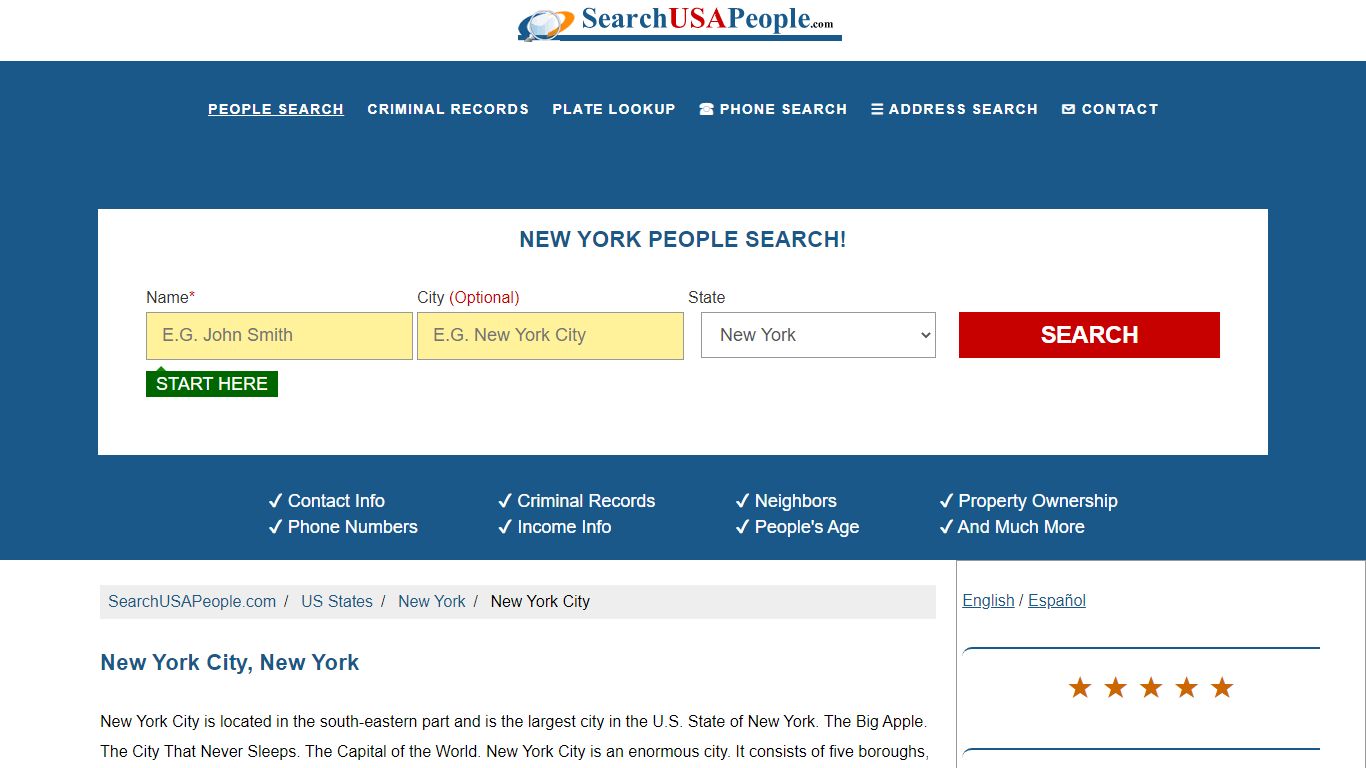 New York City | People Search | SearchUSAPeople